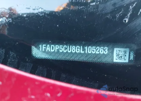 2016 Ford C-Max Energi Sel z USA, uszkodzony, nr VIN 1FADP5CU8GL105263